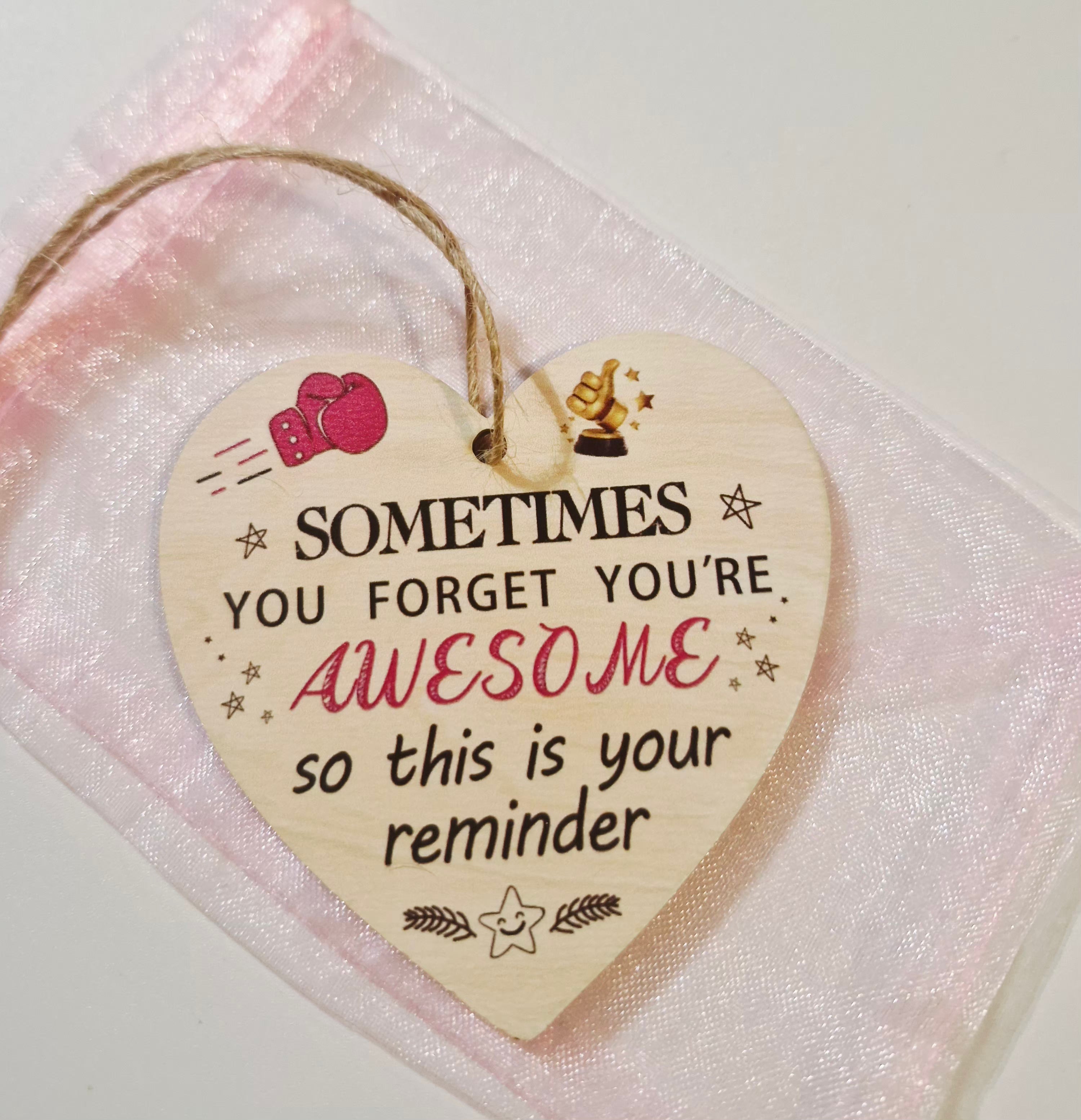 You are Awesome wooden hanging decoration friends family mental support gift present