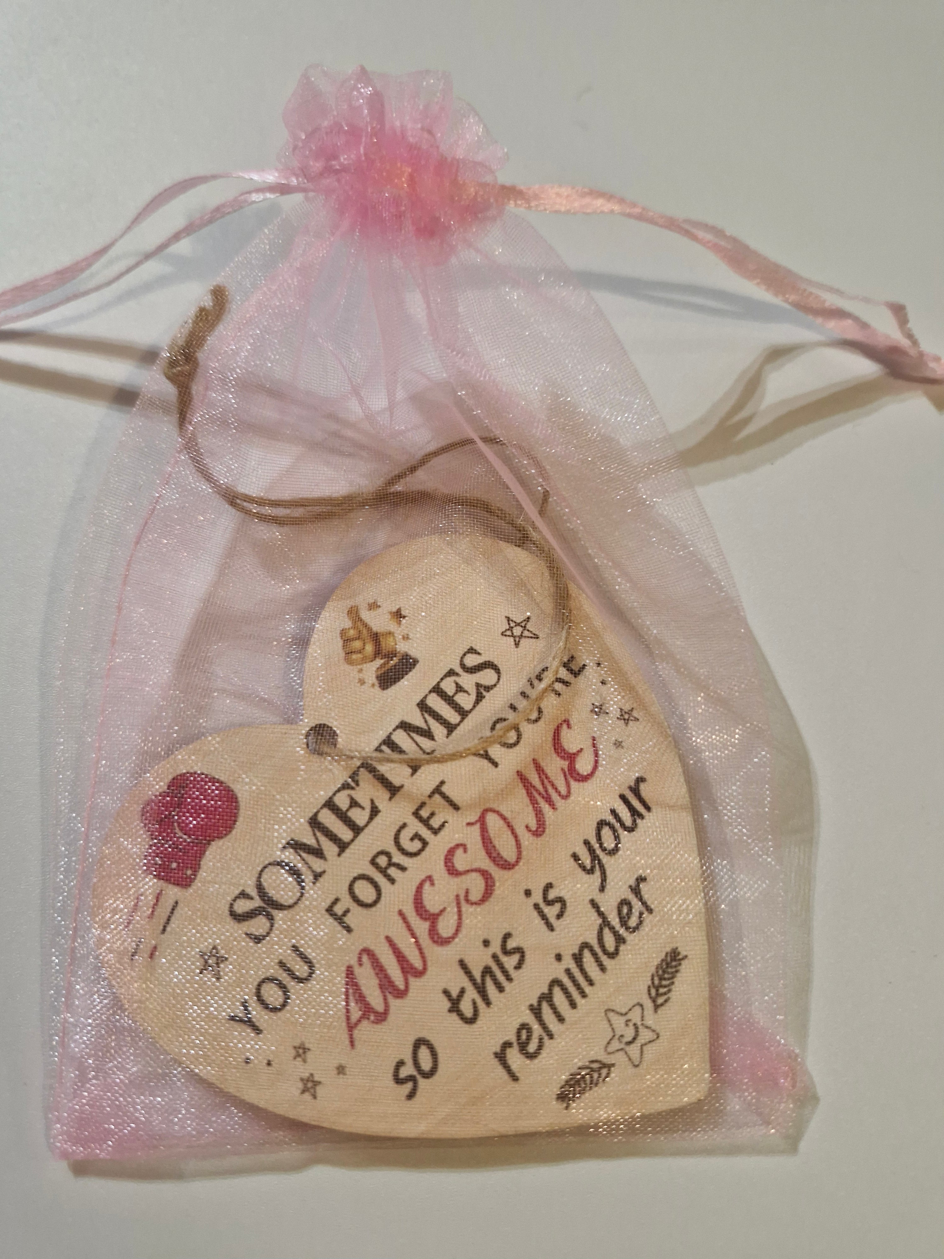 You are Awesome wooden hanging decoration friends family mental support gift present