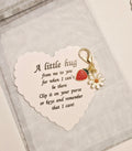 My little hug pocket hug strawberry charm mental support gifts friends family presents handmade