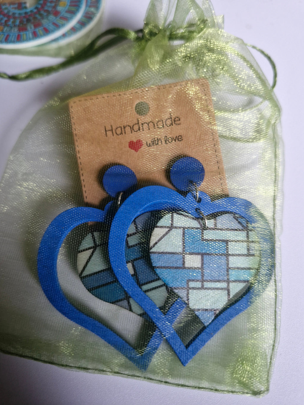 Wooden drop earrings cute birthday present